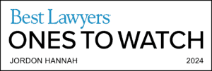 Jordon Hannah - Best Lawyer Award